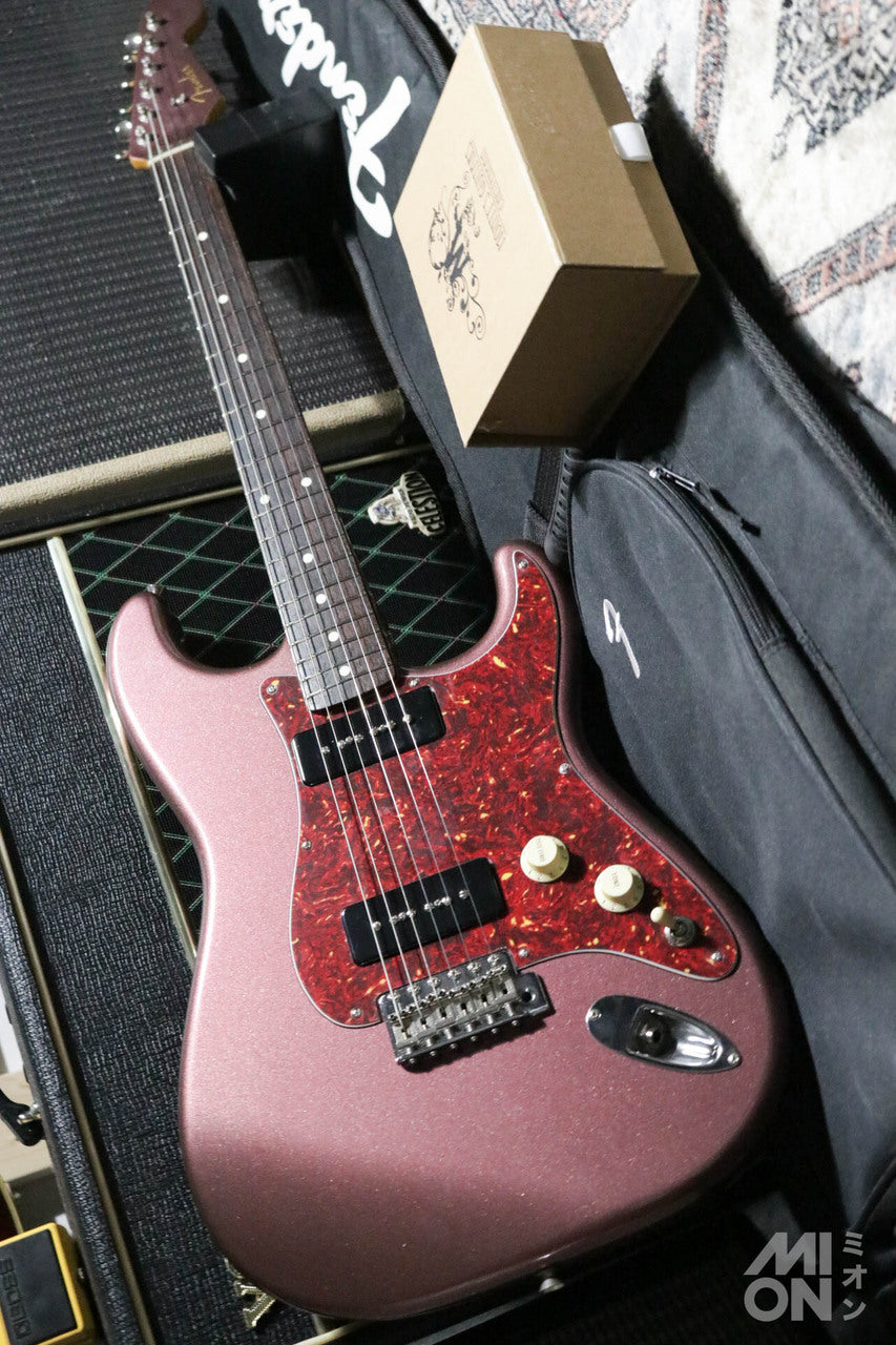 Fender Japan ST62-TX Matching Head Burgundy Mist w/ Monty's Leviathan P90 Set