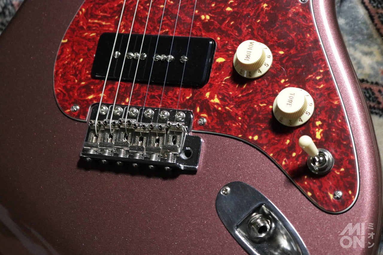 Fender Japan ST62-TX Matching Head Burgundy Mist w/ Monty's Leviathan P90 Set