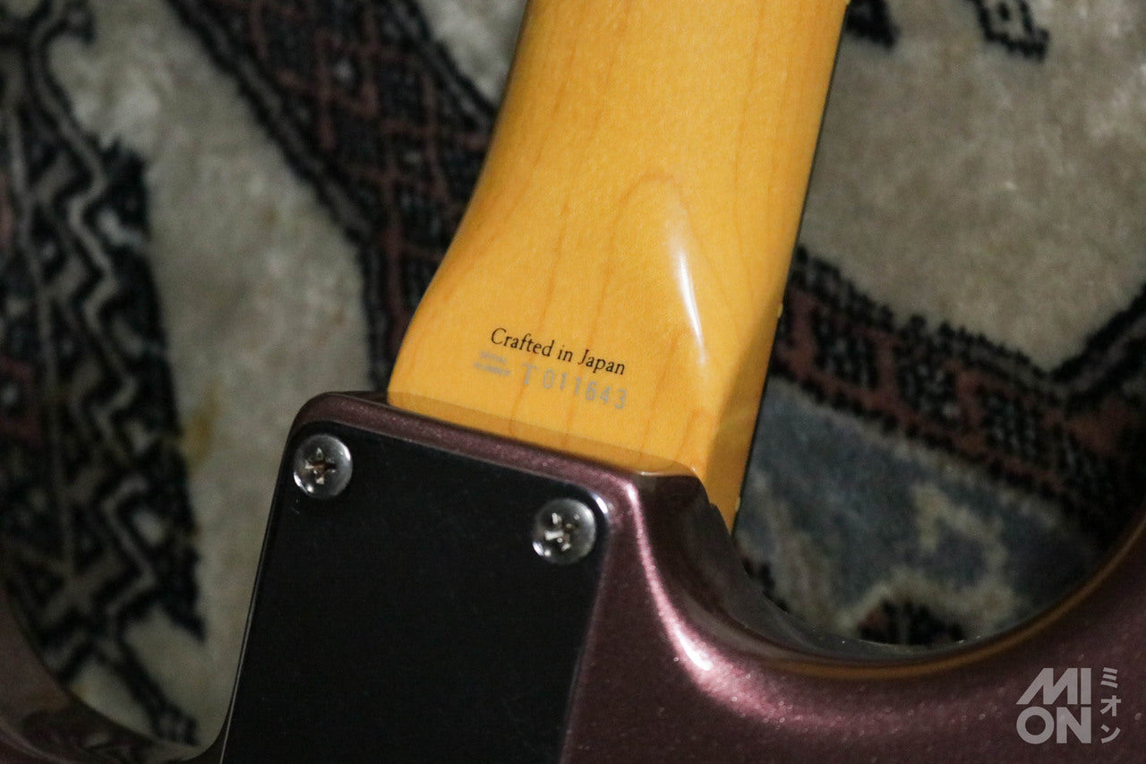 Fender Japan ST62-TX Matching Head Burgundy Mist w/ Monty's Leviathan P90 Set