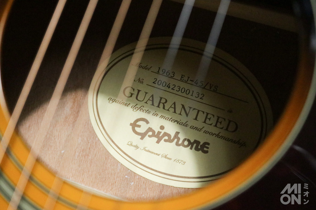 Epiphone 1963 EJ-45 VS (Vintage Sunburst) 2020