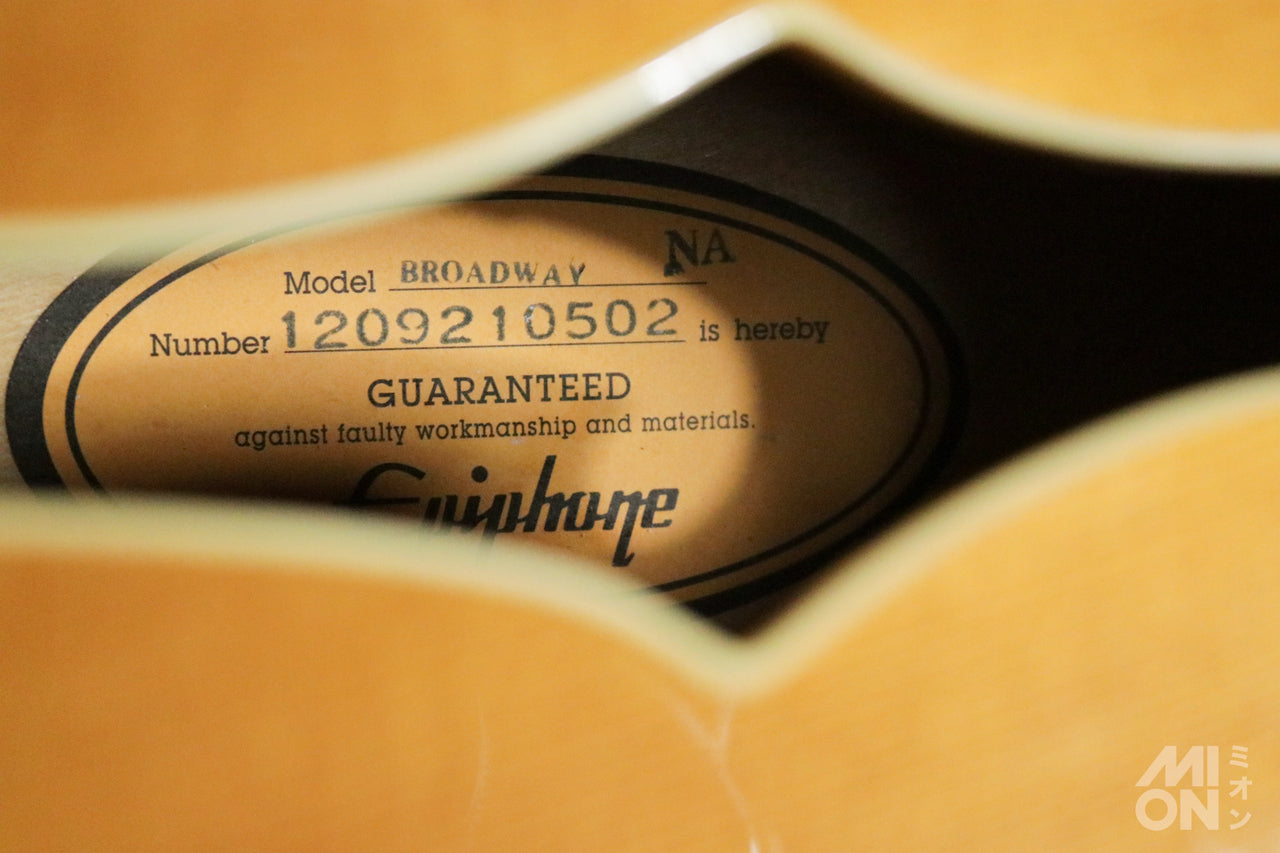 Epiphone Broadway Natural 2012