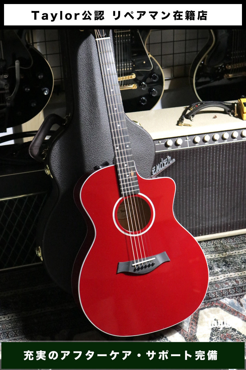 Taylor [Tested video included] 214ce DLX RED ES2 Gold Hardware [Taylor certified repairman worker]