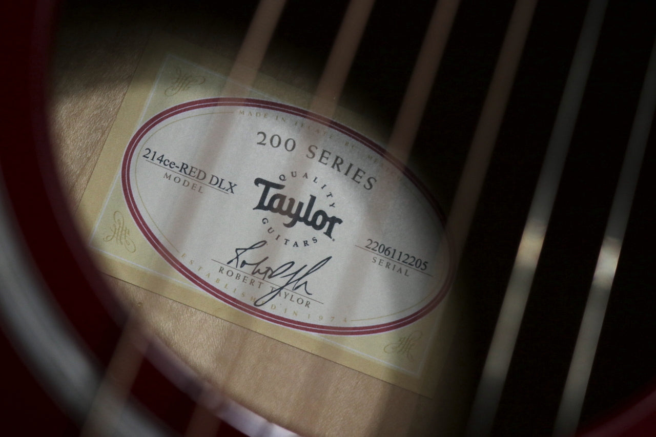 Taylor [Tested video included] 214ce DLX RED ES2 Gold Hardware [Taylor certified repairman worker]