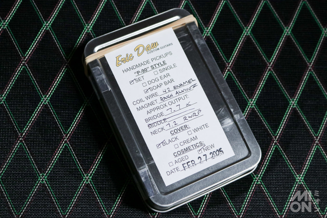 Eric Daw Custom Guitars "P90" Style Soap bar Pickups Black