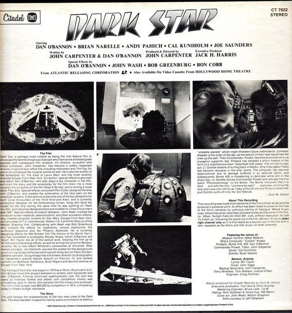 Dark Star (Original Motion Picture Soundtrack)