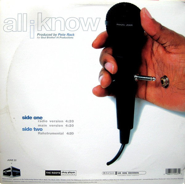 Rahzel - All I Know (12")