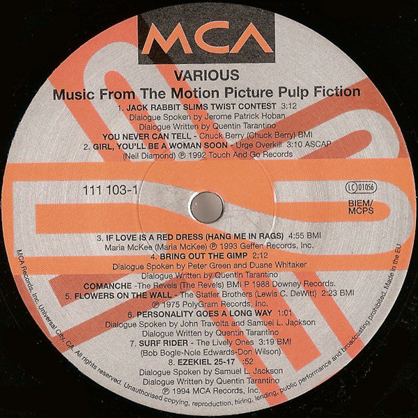 Pulp Fiction (Music From The Motion Picture)