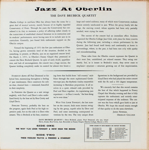 Jazz At Oberlin