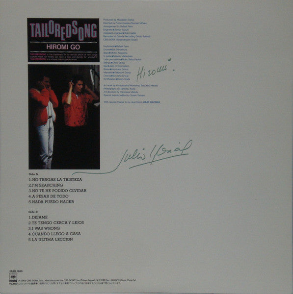 Hiromi Go = 郷ひろみ* - Tailoredsong (LP, Album, Gat)