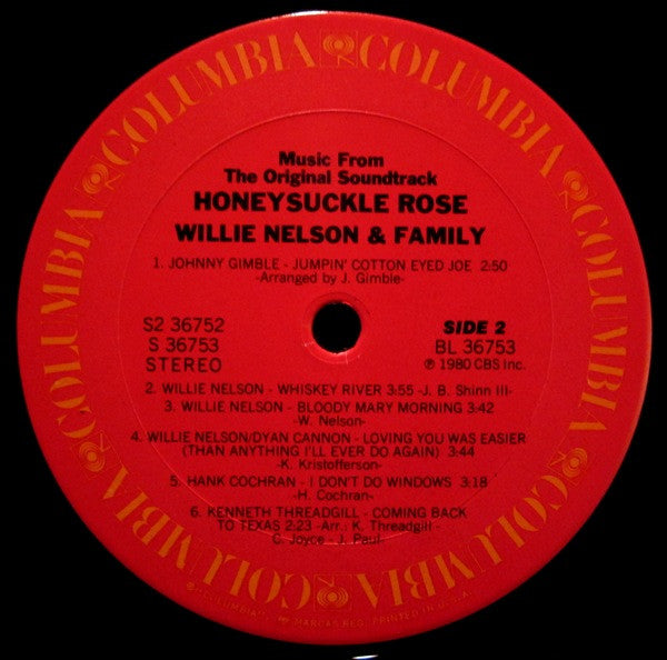 Willie Nelson & Family - Honeysuckle Rose (Music From The Original ...