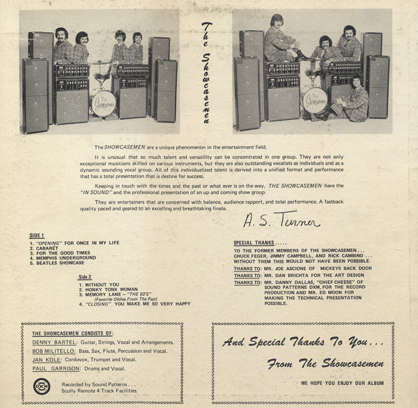 The Showcasemen - Live At Mickeys Back Door (LP, Album)