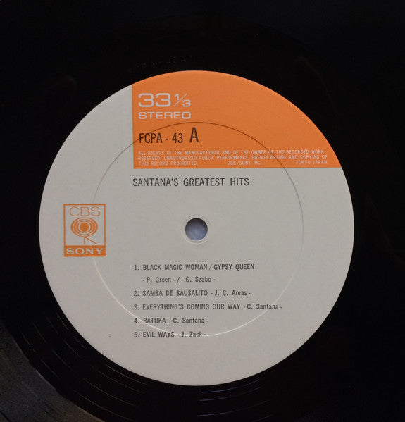 Santana - Santana's Greatest Hits (LP, Comp, Club)