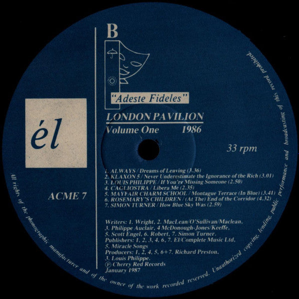 Various - London Pavilion (Volume One) (LP, Comp)