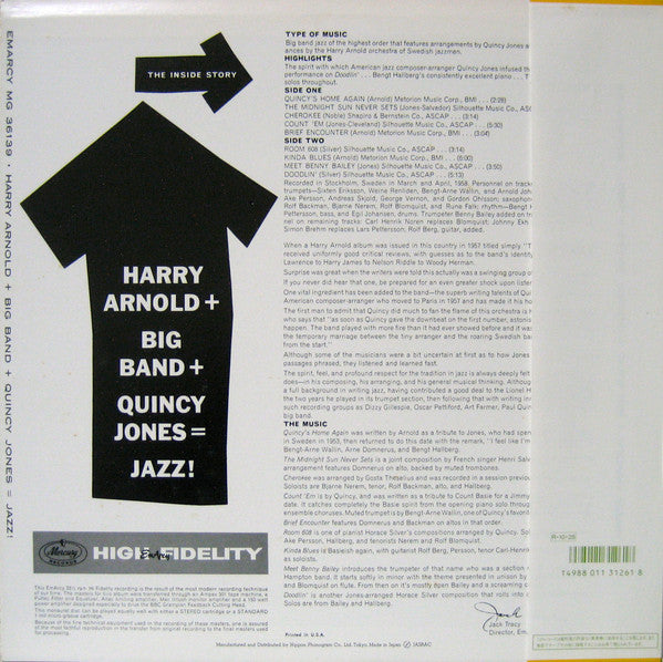 Harry Arnold + Big Band + Quincy Jones = Jazz!