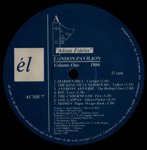 Various - London Pavilion (Volume One) (LP, Comp)