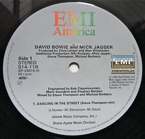 David Bowie And Mick Jagger - Dancing In The Street (12", Maxi)
