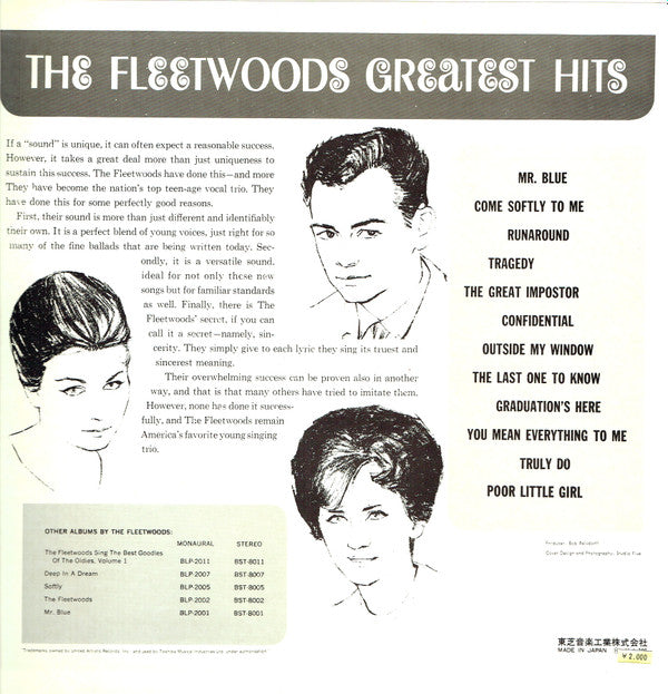 The Fleetwoods Greatest Hits