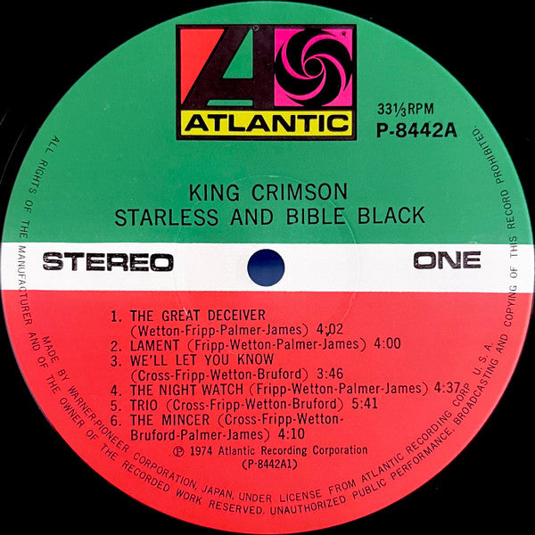 King Crimson - Starless And Bible Black = 暗黒の世界(LP, Album)