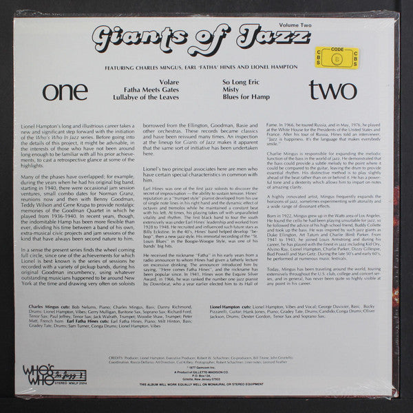 Giants Of Jazz Volume Two