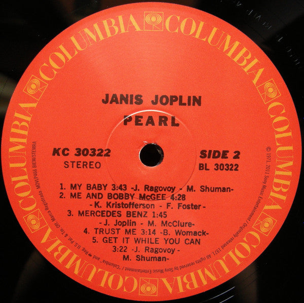 Janis Joplin - Pearl (LP, Album, RSD, RE, RM, 180)