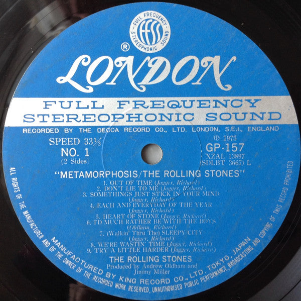 The Rolling Stones - Metamorphosis = メタモーフォシス(LP, Album, Compilatio...