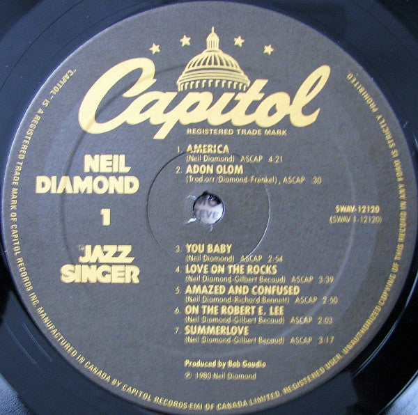Neil Diamond - The Jazz Singer (Original Songs From The Motion Pict...