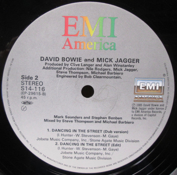 David Bowie And Mick Jagger - Dancing In The Street (12", Maxi)