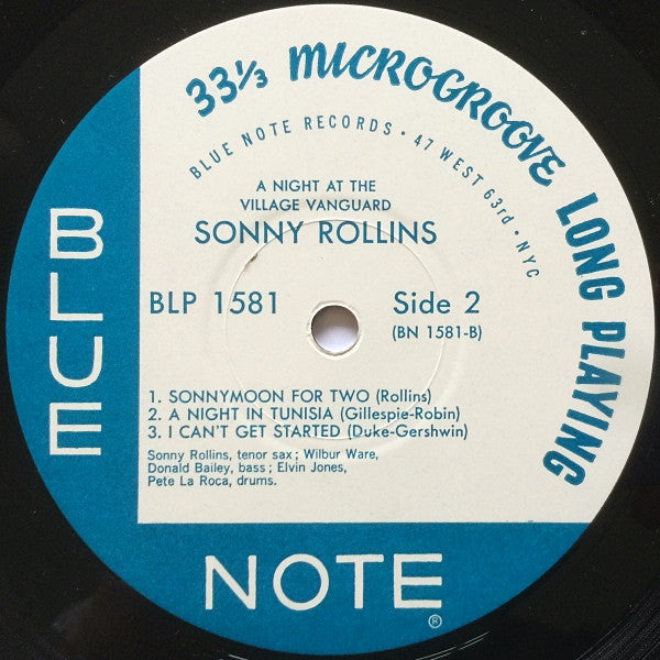 Sonny Rollins - A Night At The "Village Vanguard"(LP, Album, Limite...
